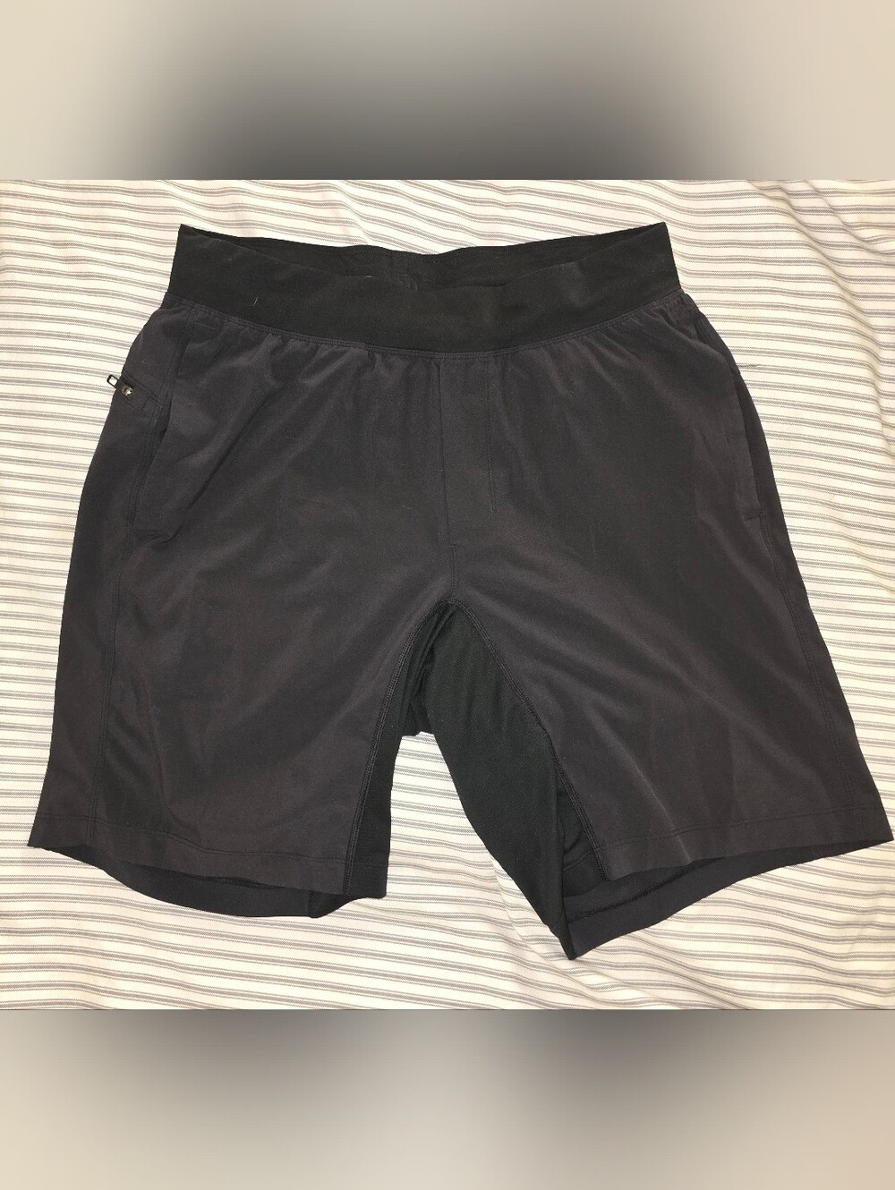 lululemon athletica Men's Black 2-in-1 Training Shorts